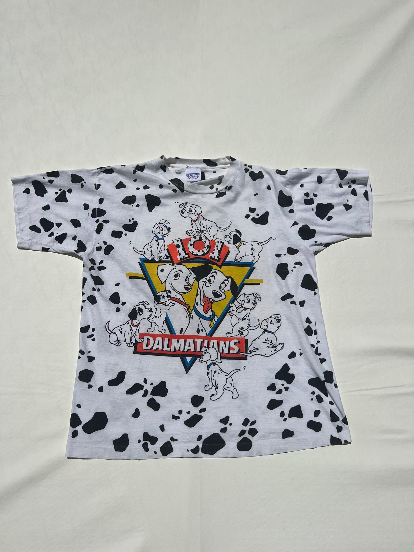 Vintage 1990's 101 Dalmatians “Paw Print” Movie Promo AOP Shirt