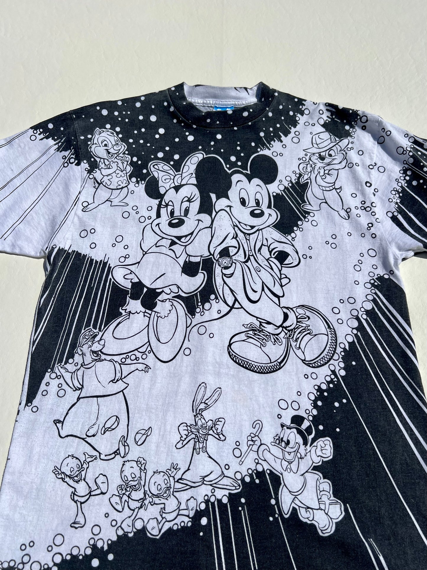 Vintage 1980's Disney World On Ice AOP Shirt