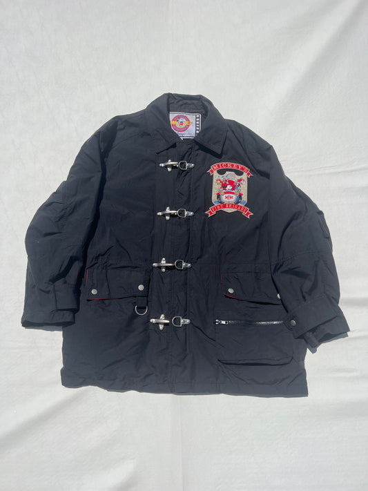 Vintage 1990's Disney Mickey Mouse Fire Brigade Jacket