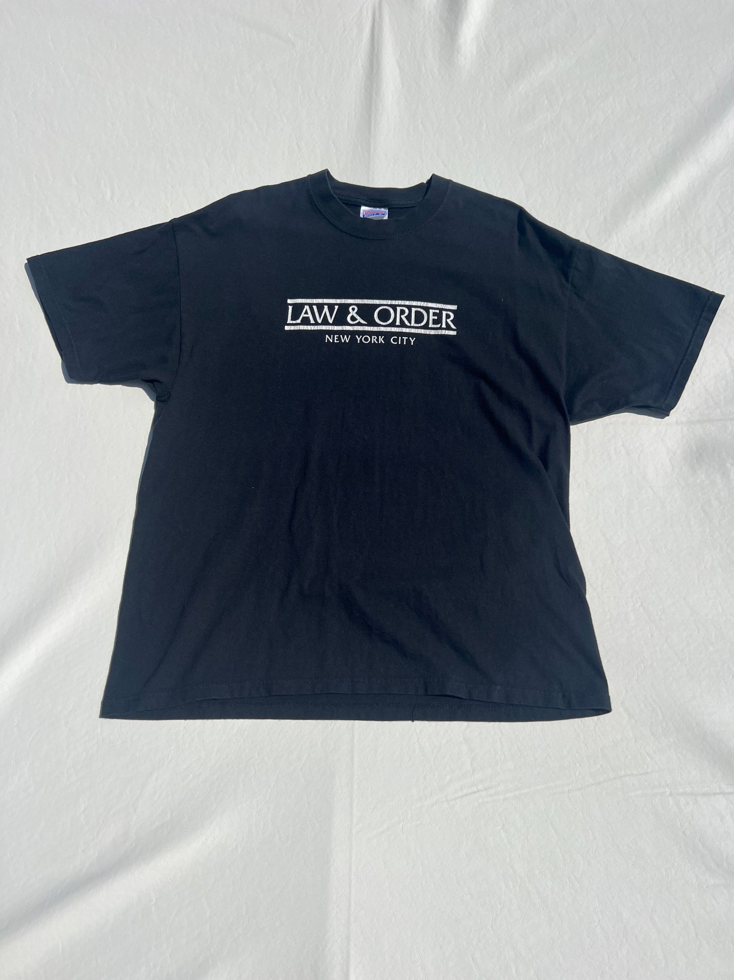 Vintage 1990's Law & Order New York City TV Series Promo Shirt