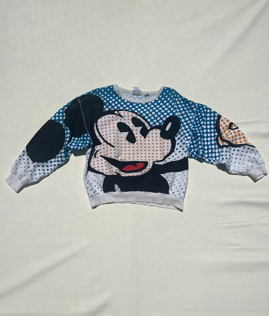 Vintage 1990's Disney Mickey Mouse AOP Crewneck