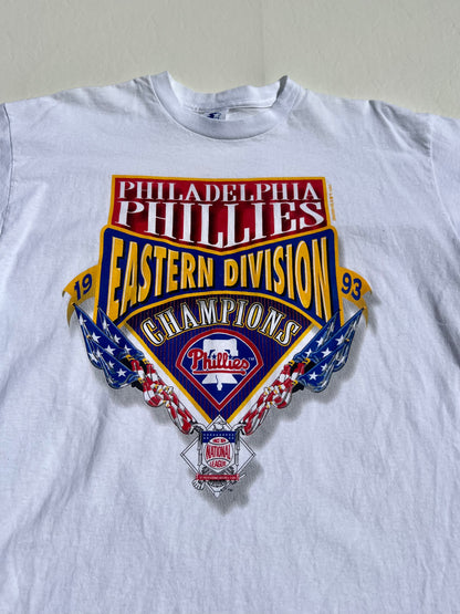 Vintage 1993 Philedelphia Phillies Eastern Divison Champions Starter Shirt