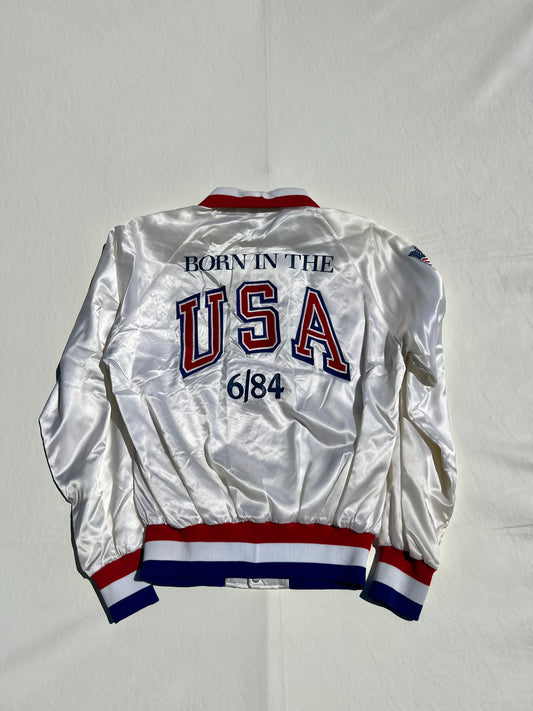 Vintage 1984 Bruce Springsteen "Born in The USA" Satin bomber Jacket