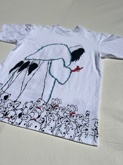 Vintage 1980's Disney Villains Cruella De Vil "101 Dalmatian’s" AOP Shirt