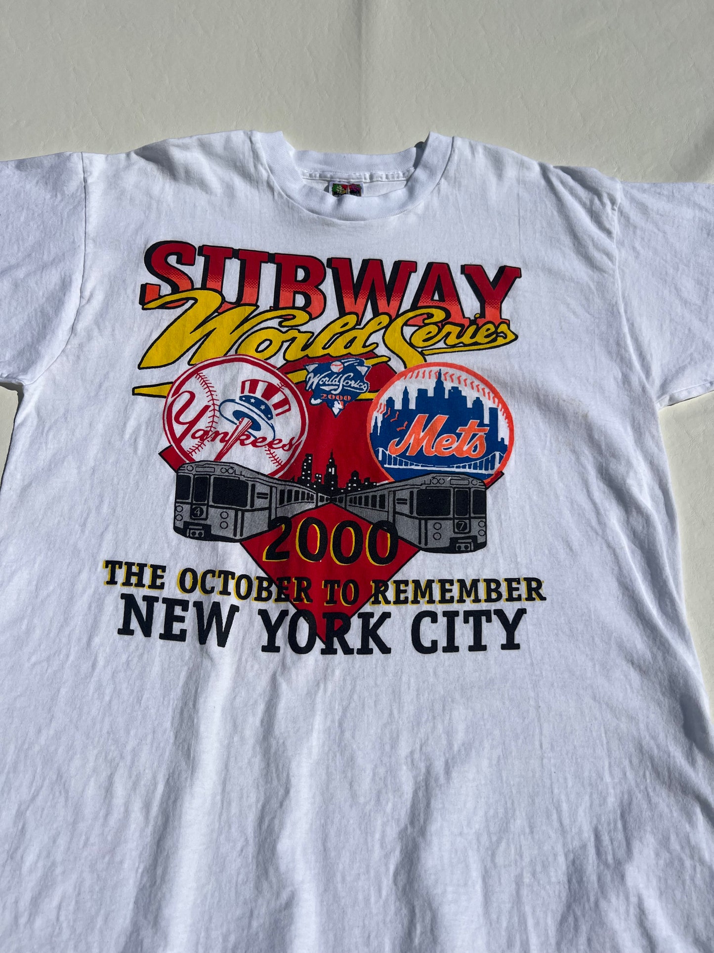 Vintage 2000 Subway Series New York Yankees VS New York Mets Shirt