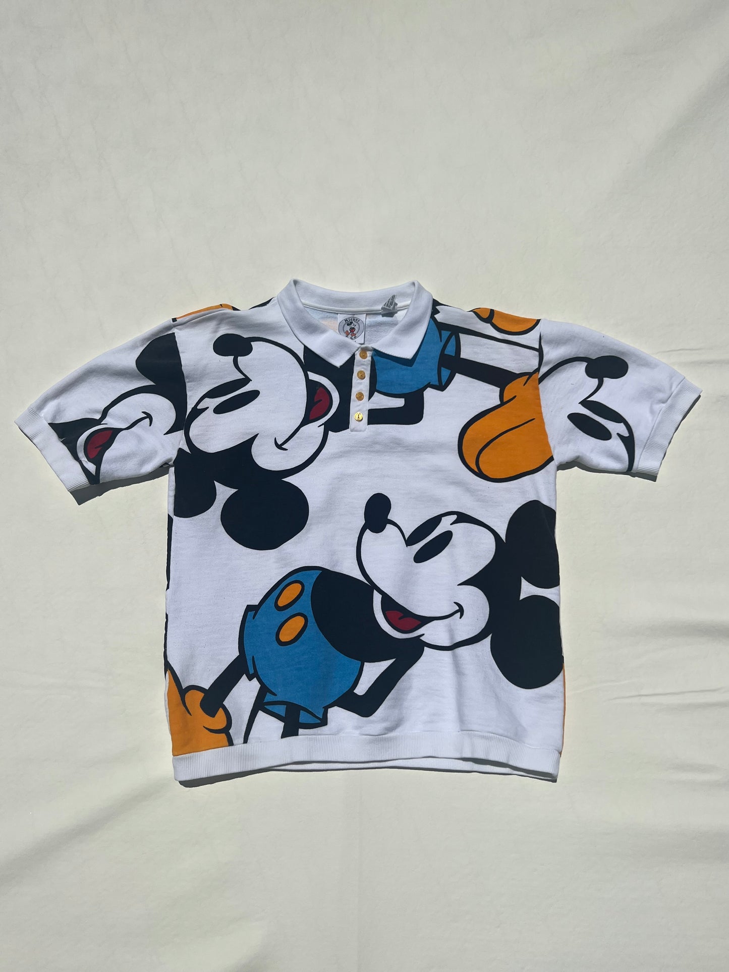 Vintage 1990's Disney Mickey Mouse AOP Collared Shirt