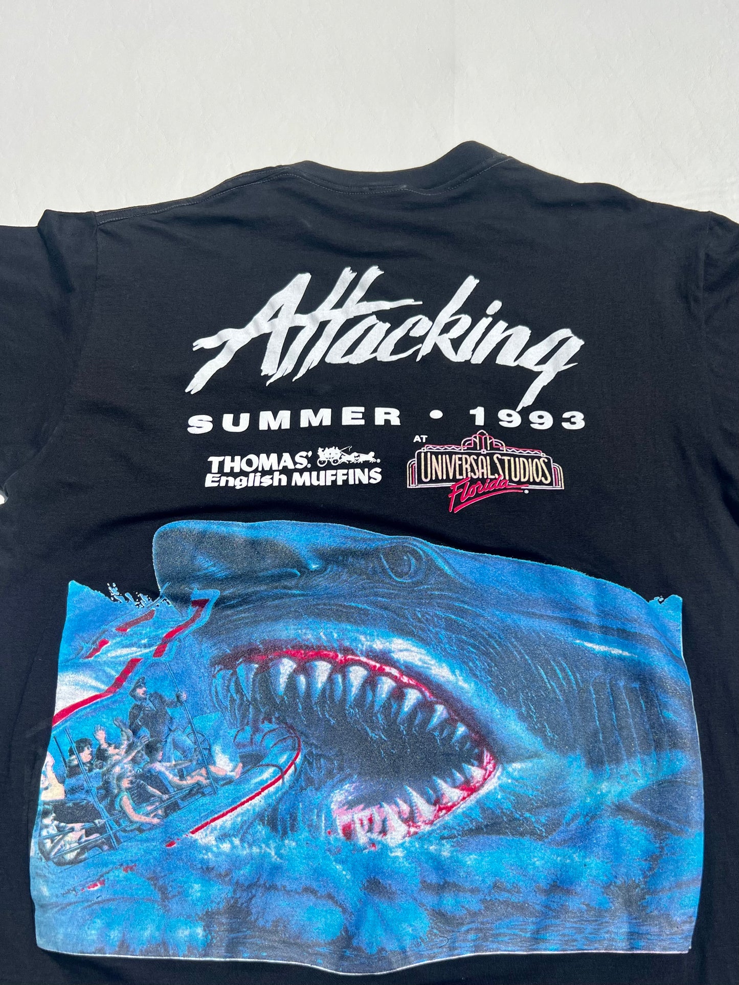 Vintage 1993 JAWS Universal Studios Movie Promo Shirt