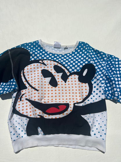 Vintage 1990's Disney Mickey Mouse AOP Crewneck