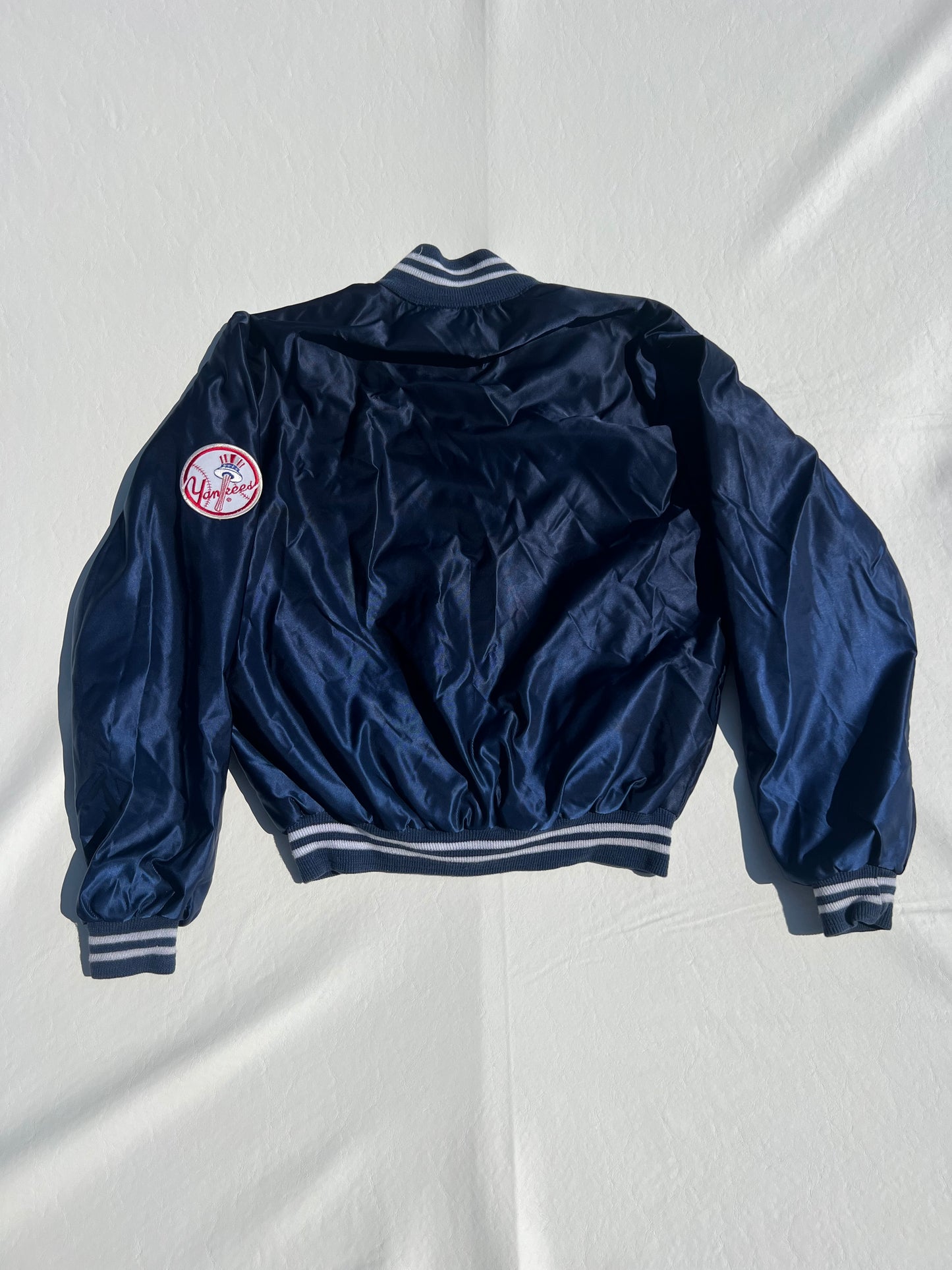 Vintage New York Yankees Satin Bomber Jacket