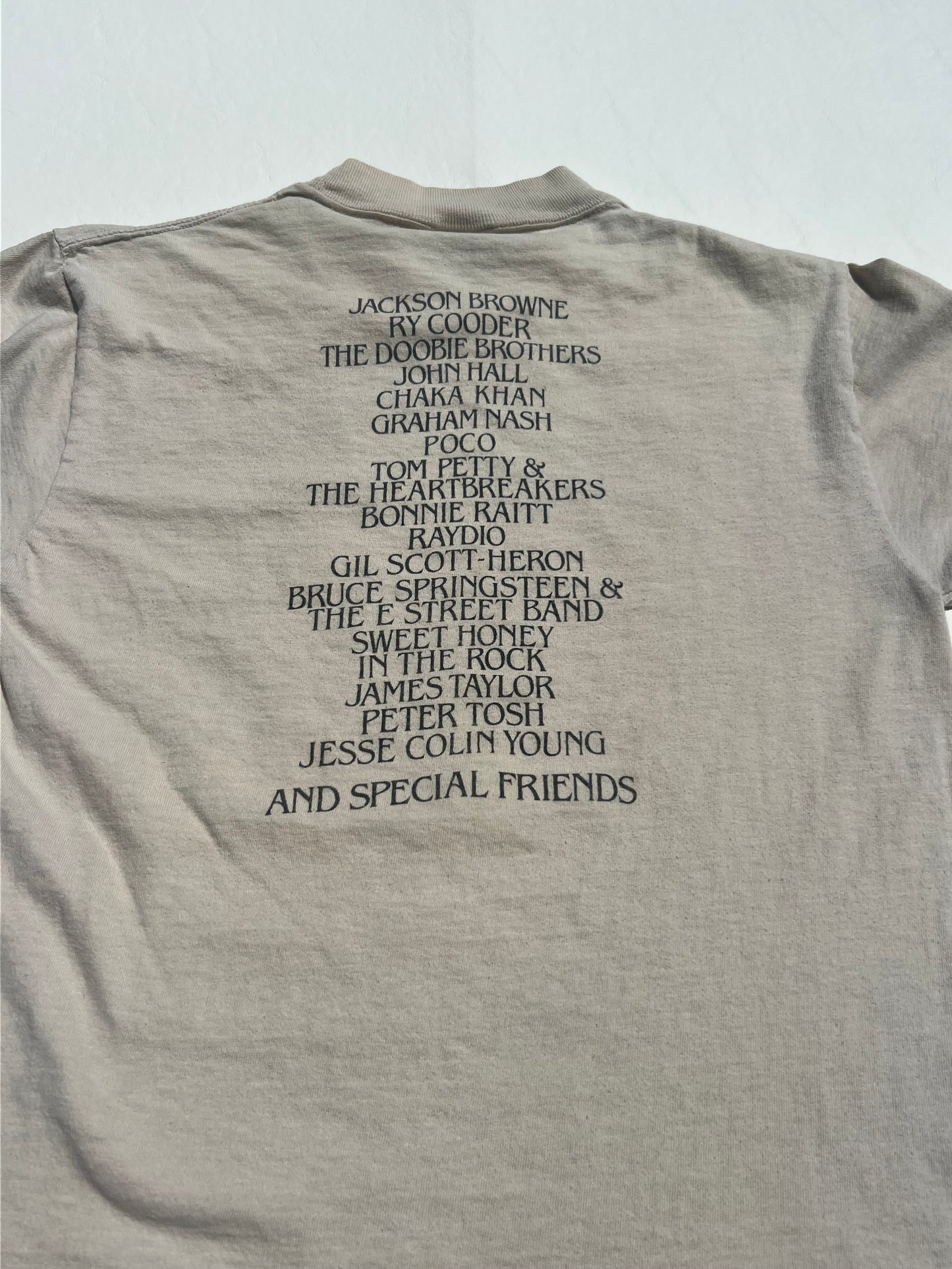 Vintage 1979 The Muse Concerts For A Non-Nuclear Future Concert Shirt