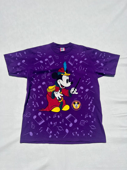 Vintage 1993 Disneyana Convention Mickey Mouse "Band Leader" Shirt