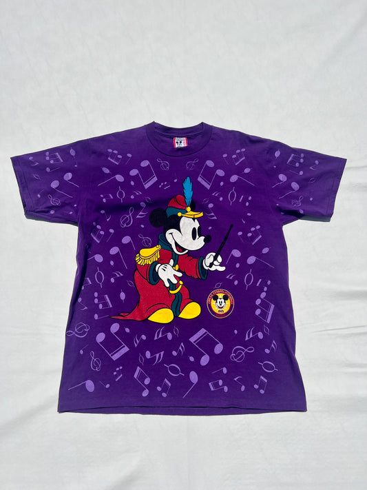 Vintage 1993 Disneyana Convention Mickey Mouse "Band Leader" Shirt